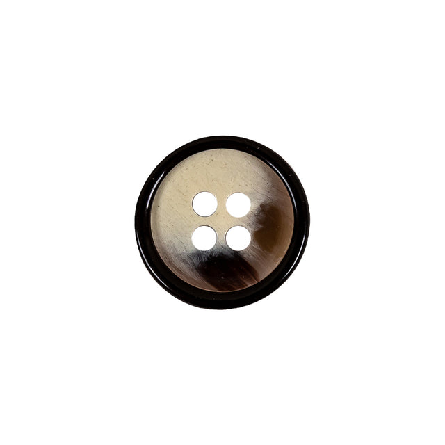 Italian Rocky Road and Goat Abstract 4-Hole Plastic Button - 24L/15mm