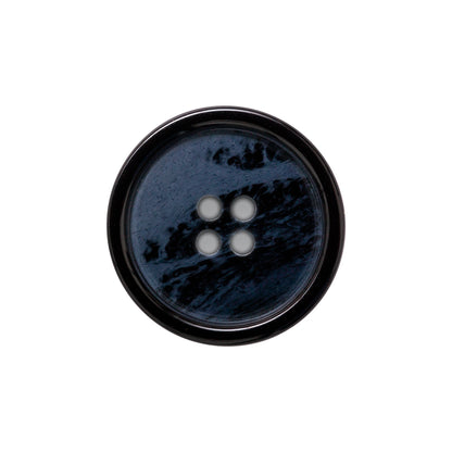 Italian Navy Abtract 4-Hole Plastic Button - 36L/23mm