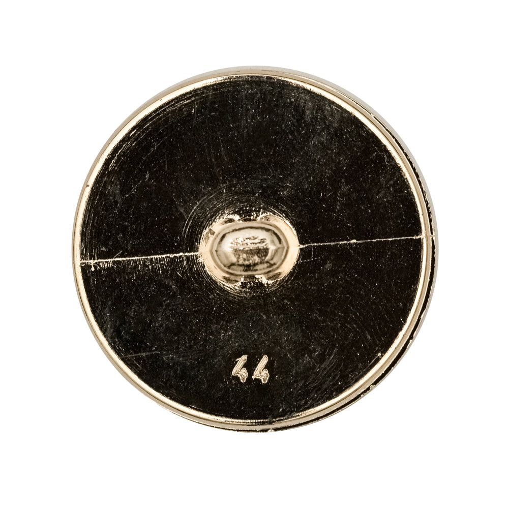 Italian Gold Crest Plastic Shank Back Button - 44L/28mm Detail