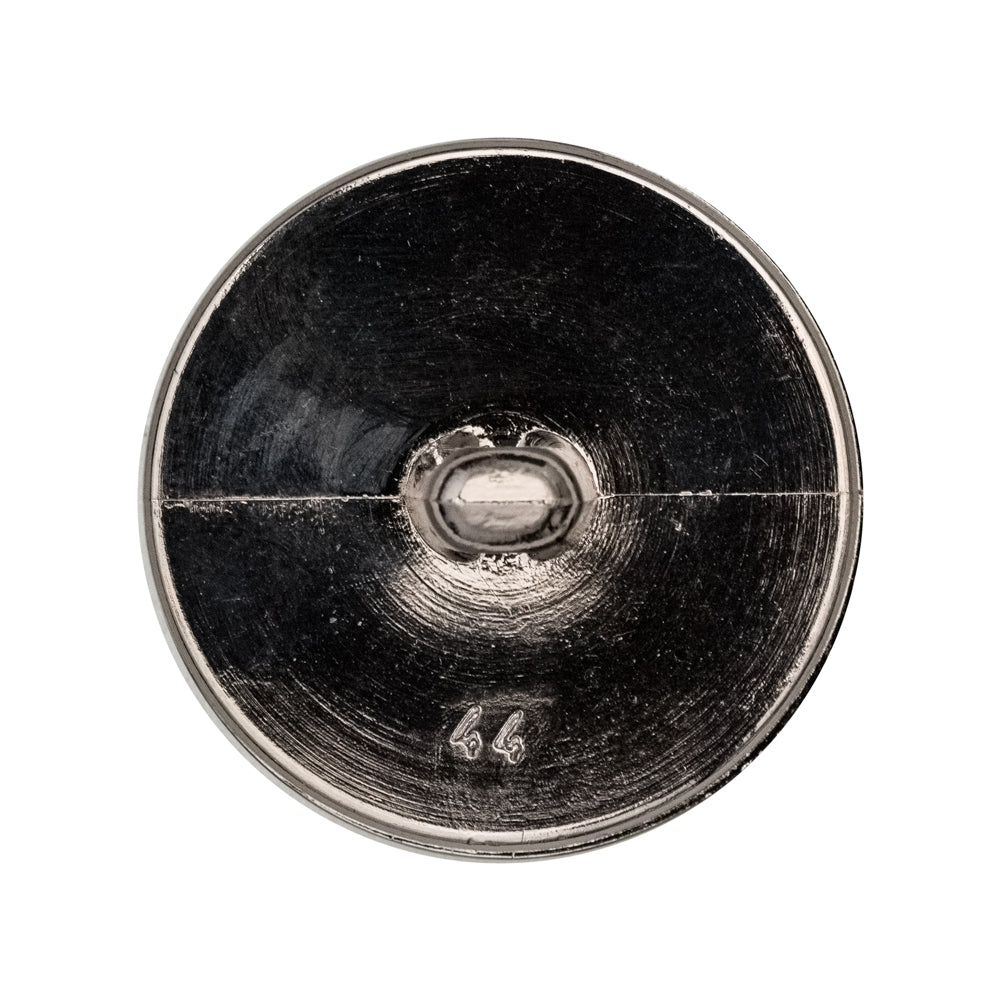 Italian Silver Crest Plastic Shank Back Button - 44L/28mm Detail