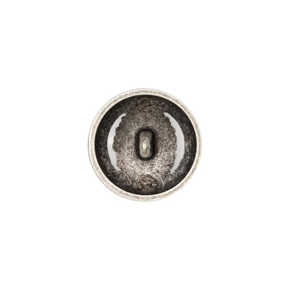 Italian Silver Metal Crest Shank Button - 24L/15mm Detail