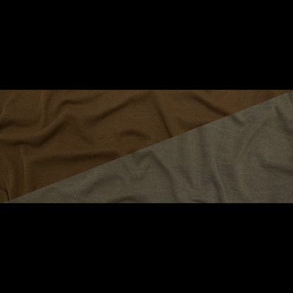Italian Brindle and Coffee Liqueur Reversible Wool Double Knit Full