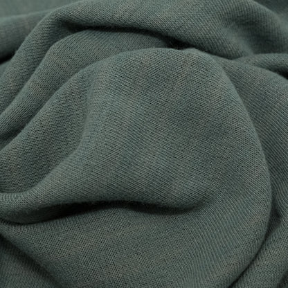 Italian Striped Sea Spray, Castor Gray and Adobe Rose Reversible Wool Double Knit Detail