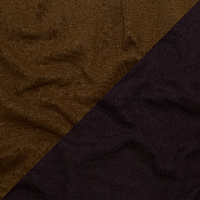 Italian Nightshade and Monk's Robe Reversible Wool Double Knit