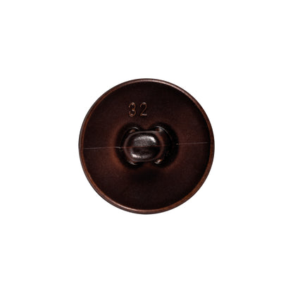 Brown Cross Stitch Plastic Shank Back Button - 32L/20mm Detail
