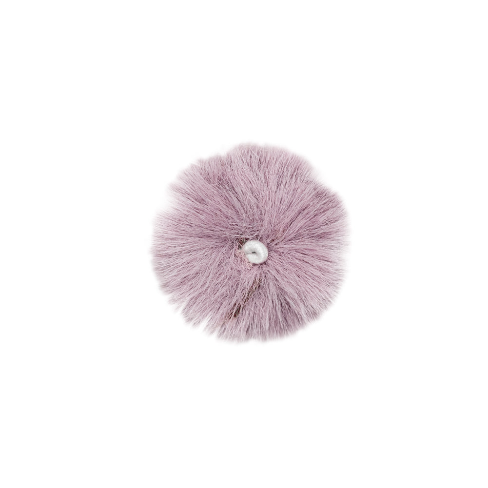 Italian Violet Ice Small Polyester Pom Pom Trim Accessory Detail