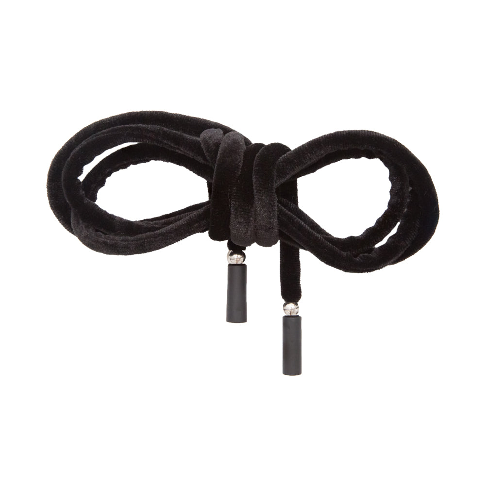Italian Black Velvet Drawstring - 49"
