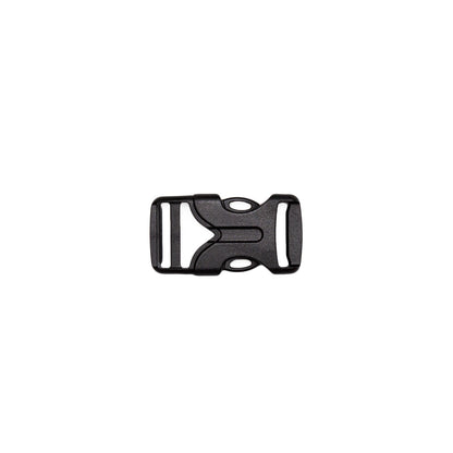Italian Black Plastic Release Buckle - 2" x 1" Detail