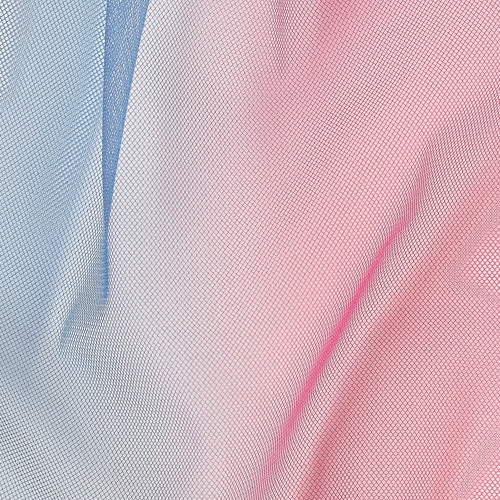 Ombre Shadow Tulle - Fuchsia and Blue Folded