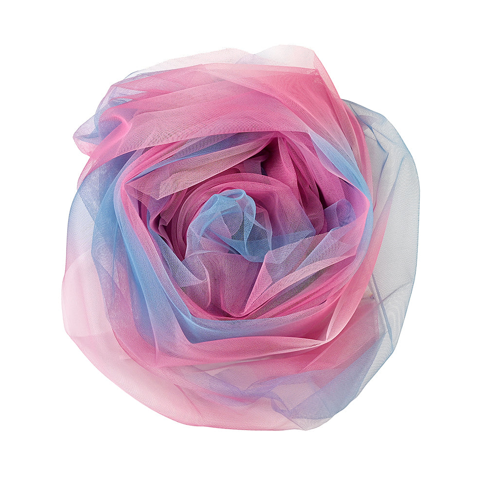 Ombre Shadow Tulle - Fuchsia and Blue Detail