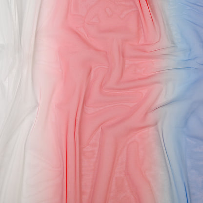 Ombre Shadow Tulle - Red, White and Blue