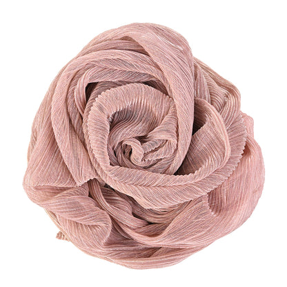 Metallic Stretch Plisse - Dusty Rose - Natalia Collection Detail