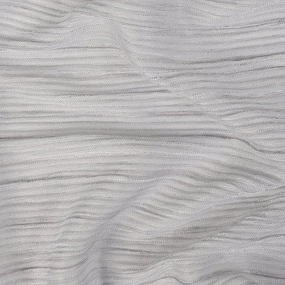 Metallic Stretch Plisse - Silver - Natalia Collection Folded