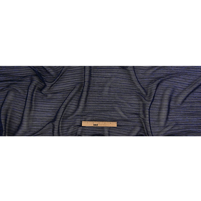 Metallic Stretch Plisse - Magnetic Blue - Natalia Collection Drape