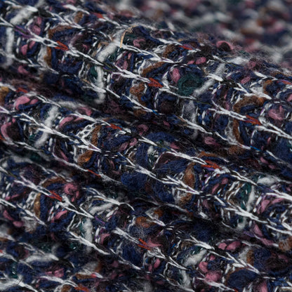 Eclipse, Botanical Garden and Rose Striped Blended Wool Knit Folded