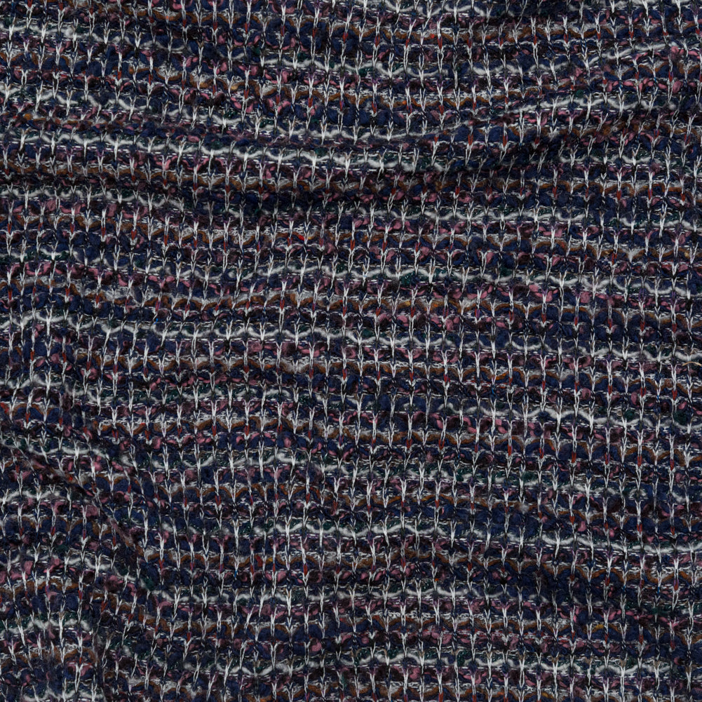 Eclipse, Botanical Garden and Rose Striped Blended Wool Knit