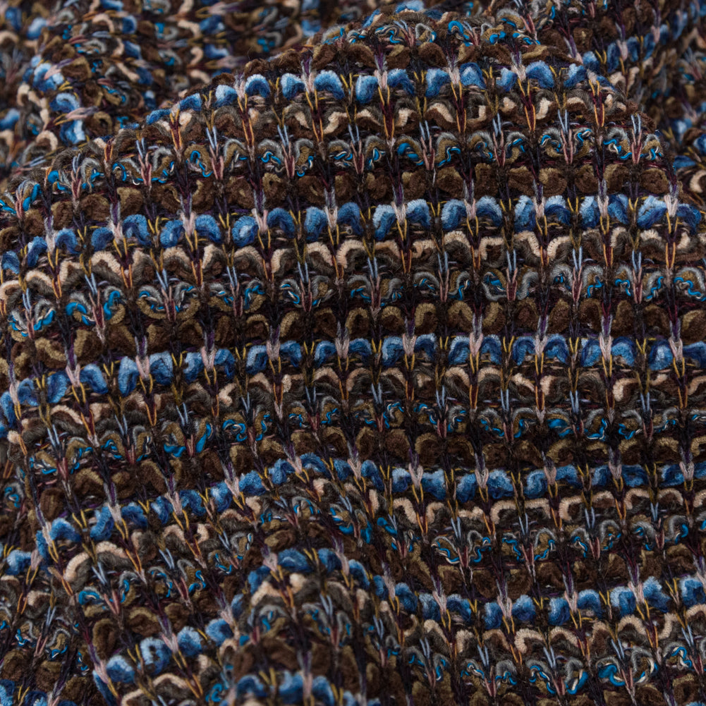 After Dark, Flintstone and Delicioso Striped Blended Wool Knit Detail