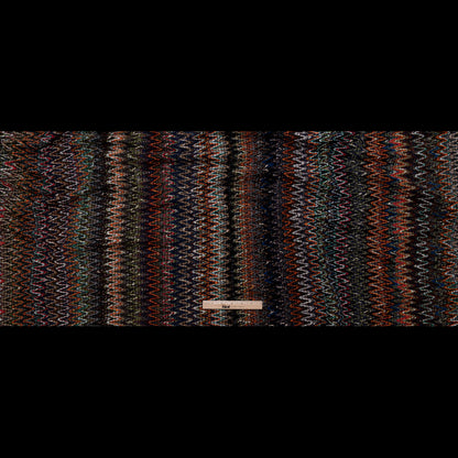 Italian Fall Tones Zig-Zag Novelty Wool Knit Full