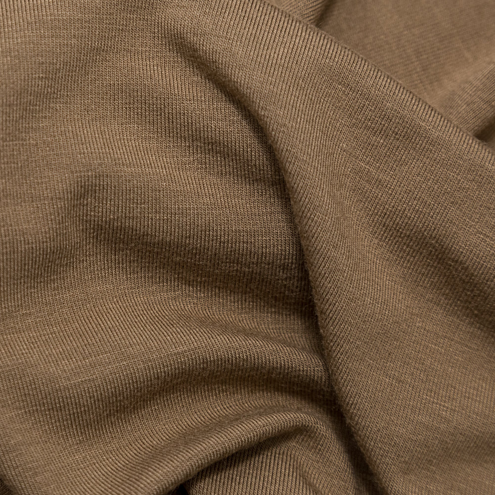 Toasted Coconut Stretch Rayon Jersey Detail