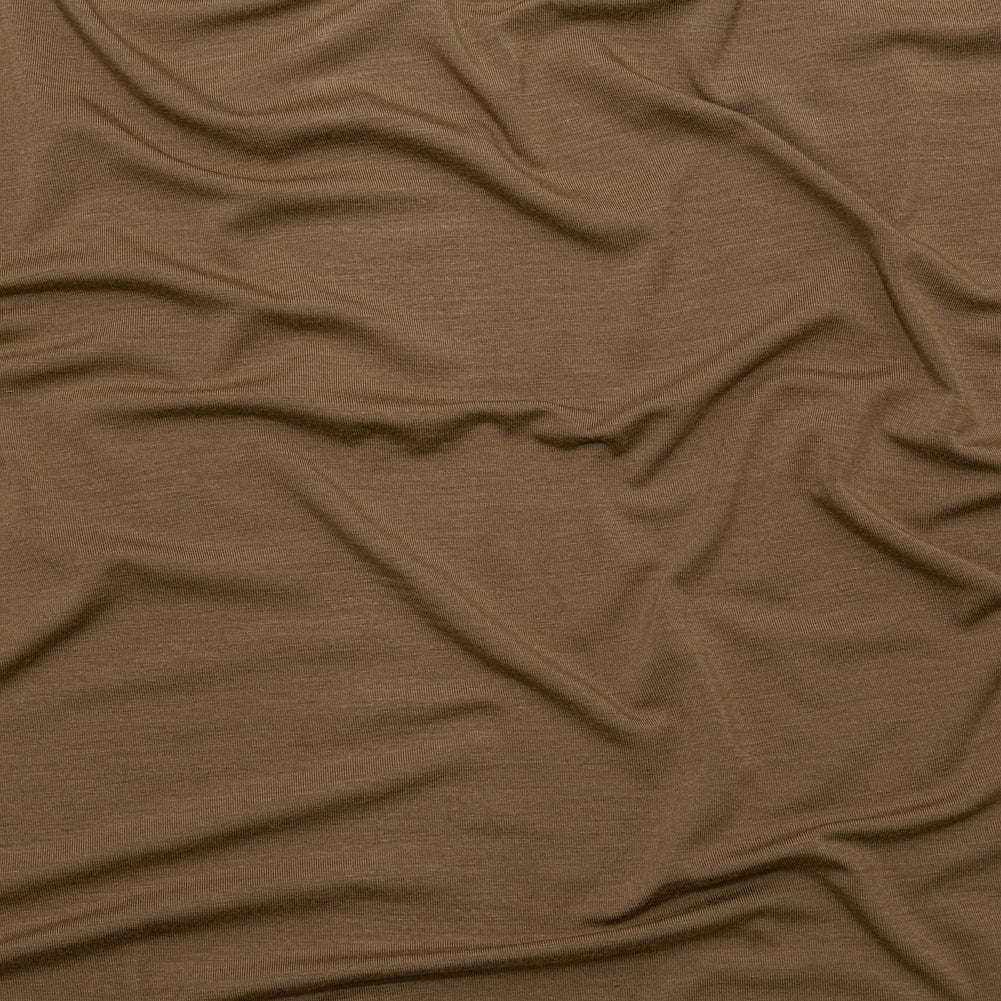 Toasted Coconut Stretch Rayon Jersey