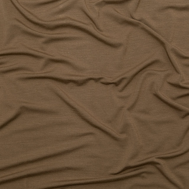 Toasted Coconut Stretch Rayon Jersey