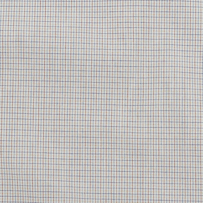 Premium Red, Pastel Yellow and Surf the Web Blue Graph Check Cotton Shirting Detail