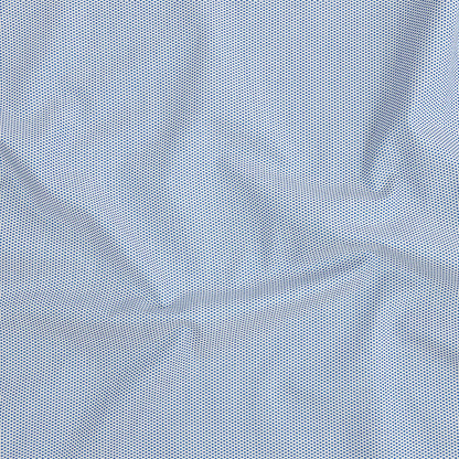 Premium Medium Blue Woven Squares Dobby Cotton Shirting