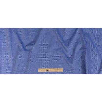 Premium Deep Periwinkle Minute Checks Dobby Cotton Shirting Full