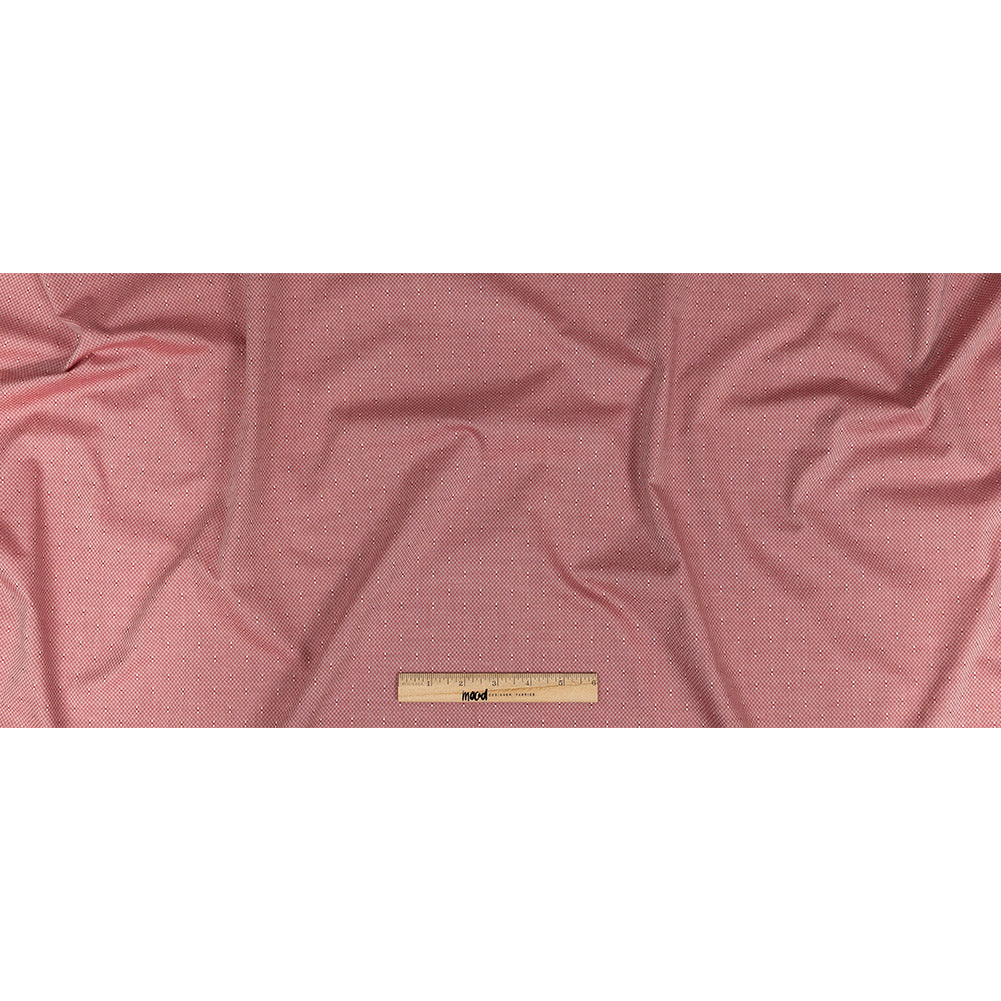 Premium Red Minute Checks Dobby Cotton Shirting Full