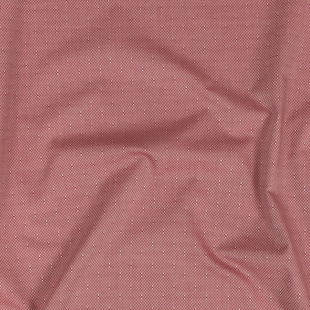 Premium Red Minute Checks Dobby Cotton Shirting