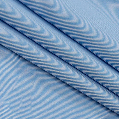 Premium Sky Blue Twill Cotton Shirting Folded