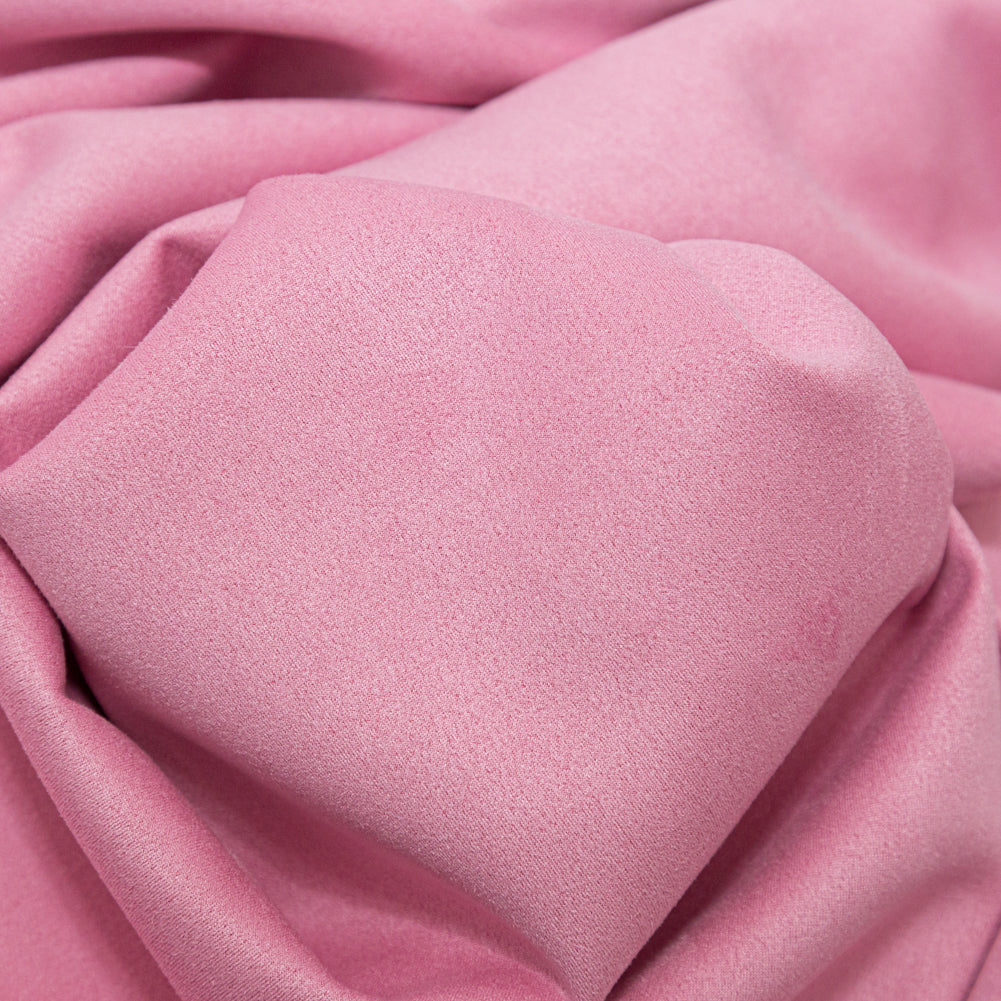 Heavy Scuba Knit Suede - Rosebloom Pink - Detail