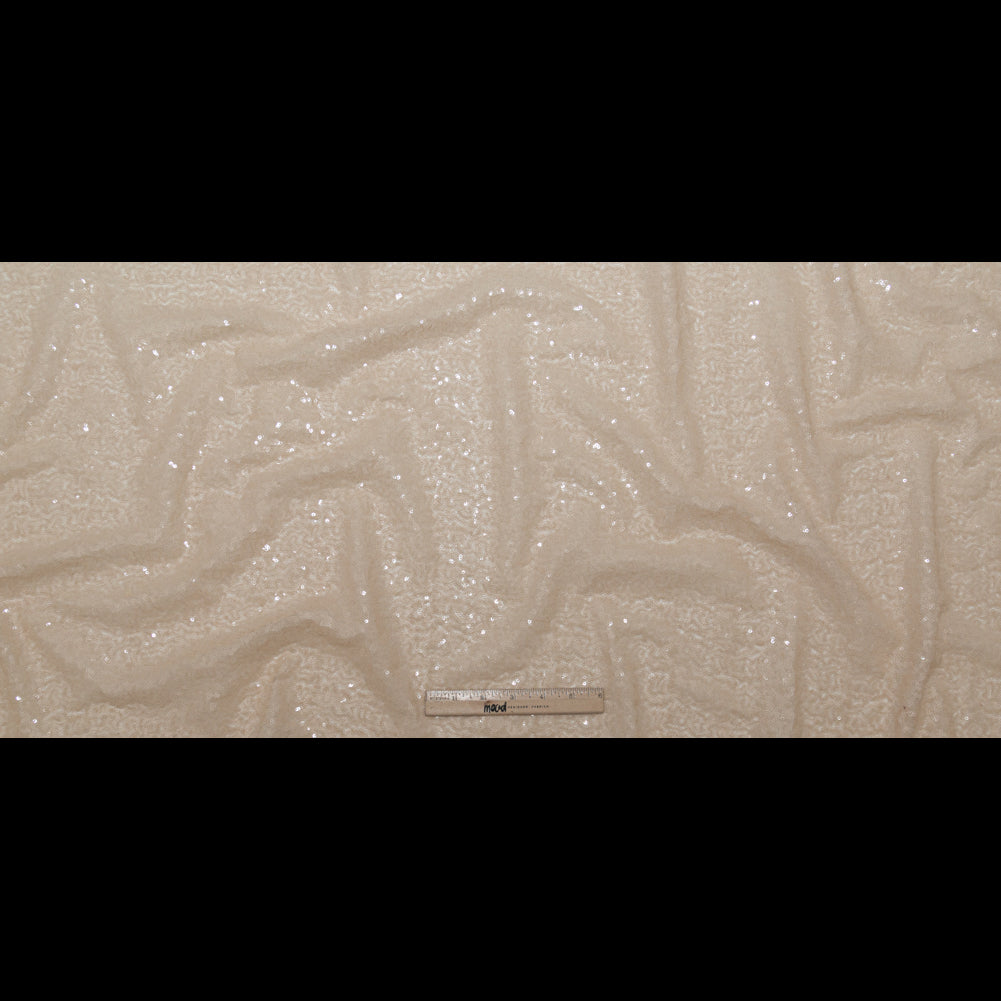 Frappe All-Over Baby Sequins on Mesh Folded
