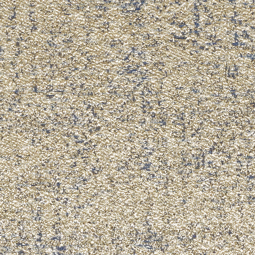 Metallic Gold and Blue Crackle Luxury Brocade Full