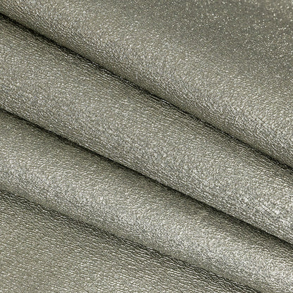 Metallic Pewter Crackle Luxury Brocade Detail