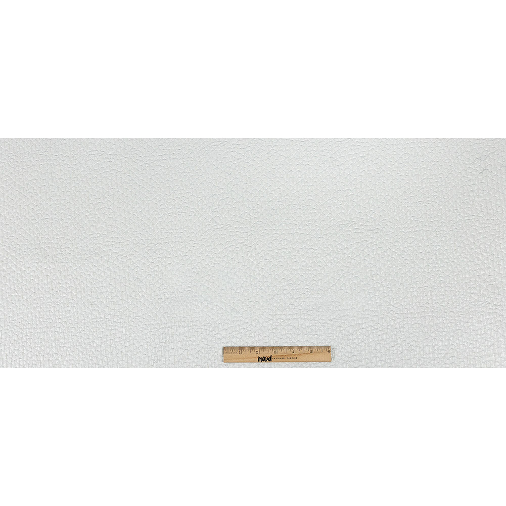 Metallic White Dimensional Scallops Brocade Folded
