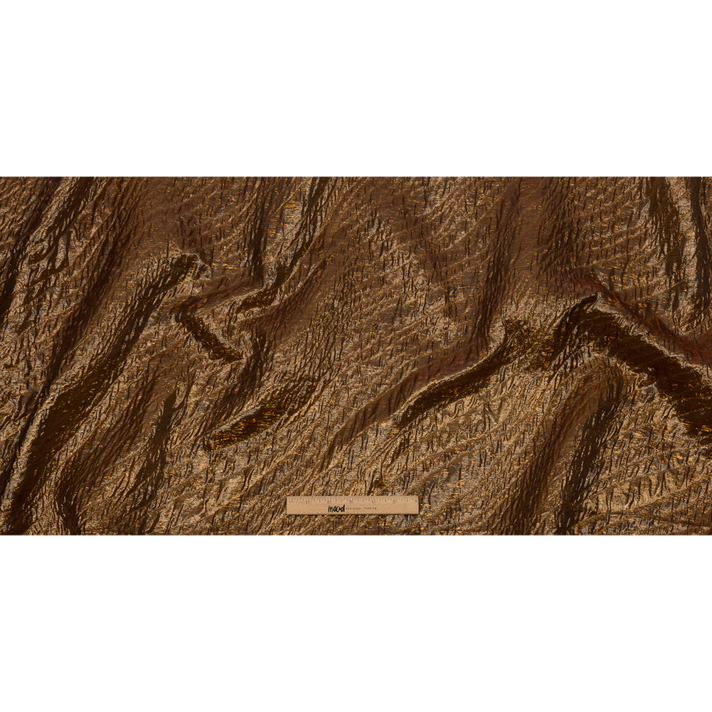 Metallic Copper Rippling Luxury Brocade - Full - Image 2 of 6