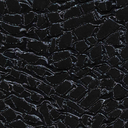 Metallic Black Abstract Luxury Brocade