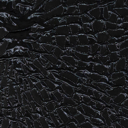 Metallic Black Abstract Luxury Brocade