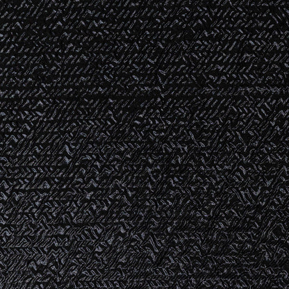 Capella Metallic Black Wavy Luxury Brocade