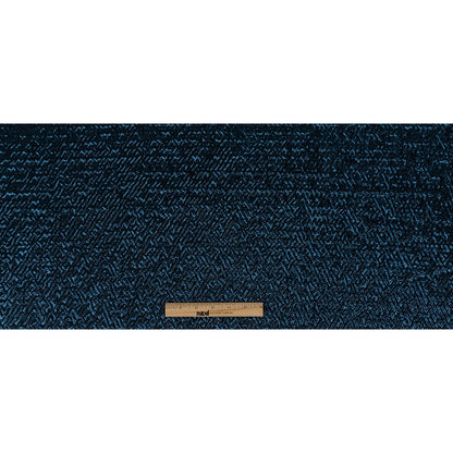 Capella Metallic Navy Wavy Luxury Brocade