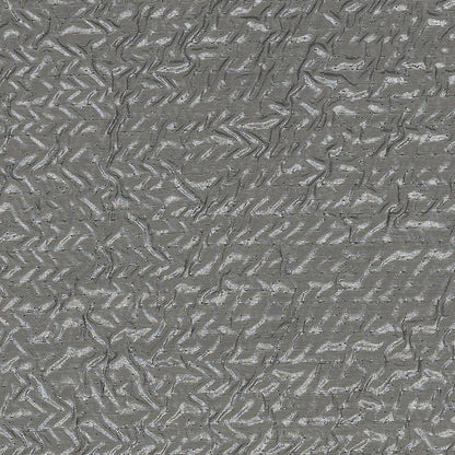 Capella Metallic Silver Wavy Luxury Brocade