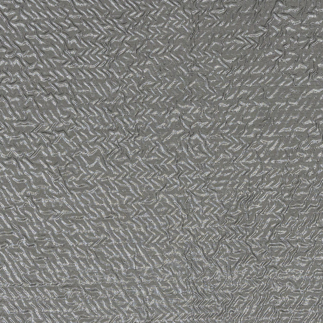 Capella Metallic Silver Wavy Luxury Brocade