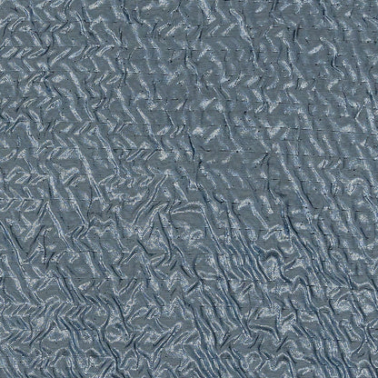 Capella Metallic Sky Blue Wavy Luxury Brocade