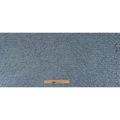 Capella Metallic Sky Blue Wavy Luxury Brocade