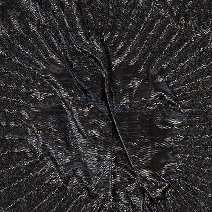 Metallic Black Abstract Luxury Brocade