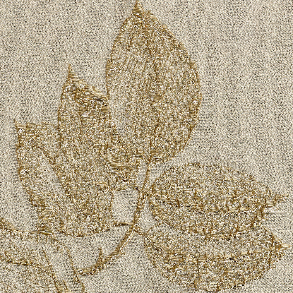 Metallic Gold Floral Luxury Brocade - Detail