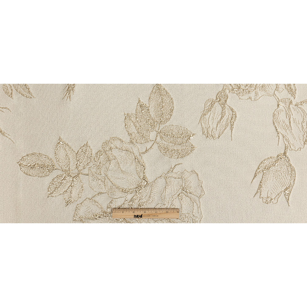 Metallic Gold Floral Luxury Brocade - Full