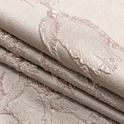 Metallic Dusty Rose Floral Luxury Brocade