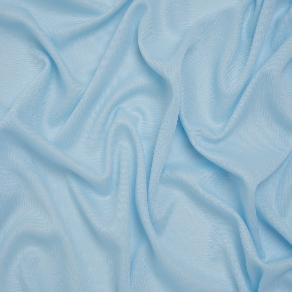 Polyester Pongee Knit Lining - Sky Blue - Luca Collection - Drape
